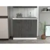 Smokey Oak / White Color
