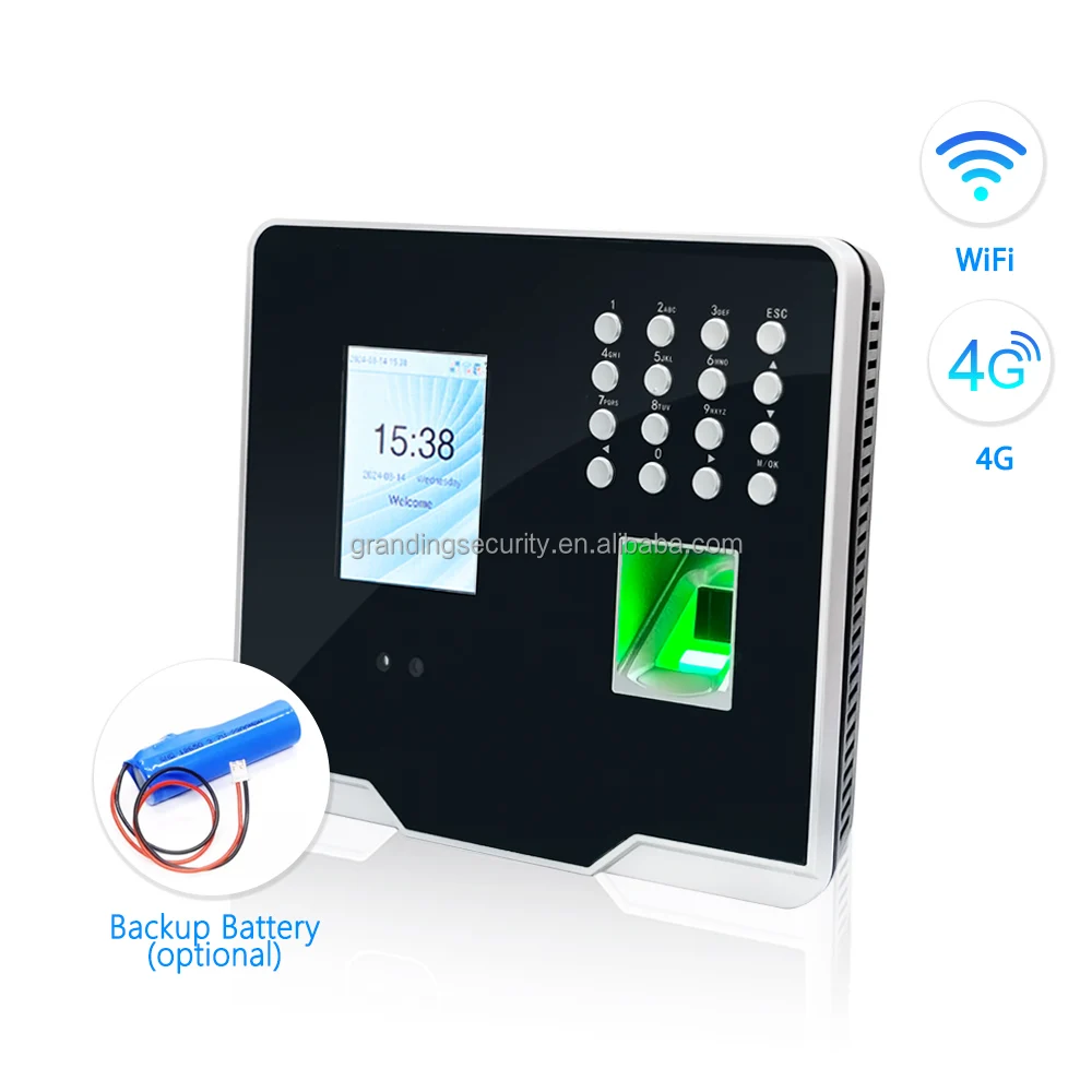 Wifi Facial Recognition Fingerprint Time Recording System