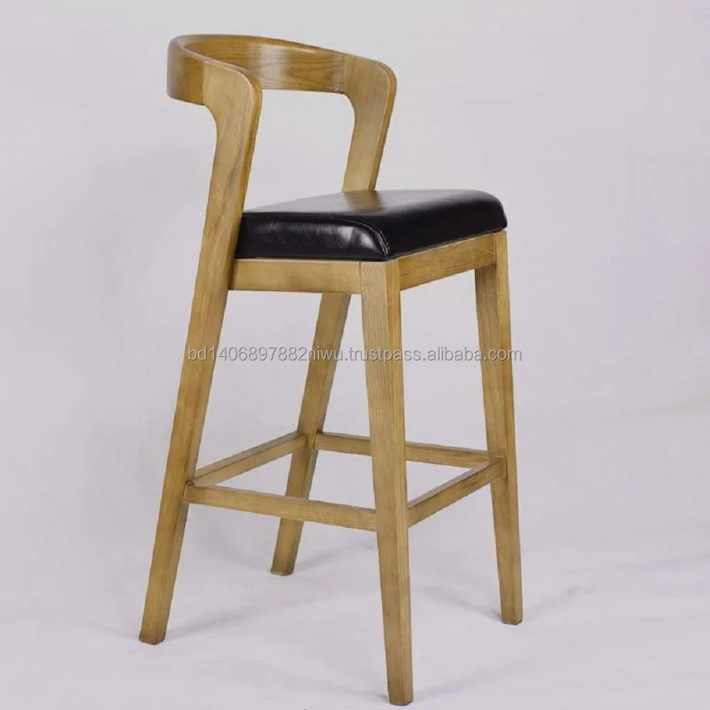 Modern Design Fabric Cover Wooden Bar Stool Round /rectangular/square