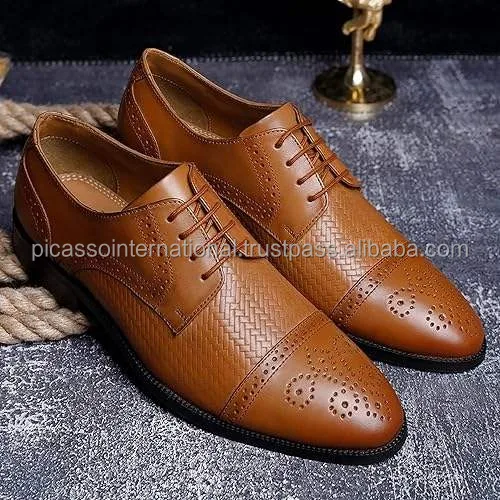 Unique Design Custom Logo Party Wear OEM High Quality Full Grain Antique Italian Leather Formal Casual Wear Office Dress Shoes