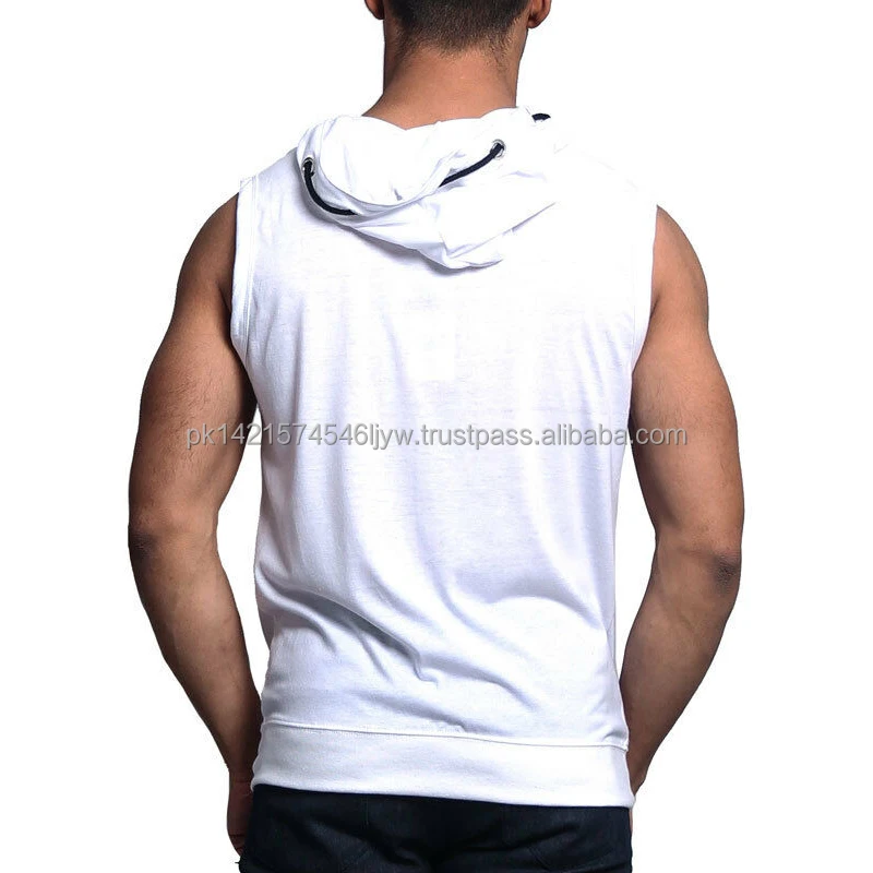 Blusa Blanca Sin Mangas Para Hombre,Chaleco De Gimnasio Con Cremallera,Sudadera  Para Correr - Buy Los Hombres Sin Mangas Gimnasio Chaleco,Los Hombres Sin  Mangas Con Cremallera Sudaderas Con Capucha,Unisex Sudaderas Con Capucha  Product