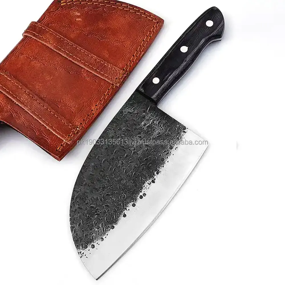 Wholesale Oem Logo Printed Lightweight Damascus Steel Cleaver Knives