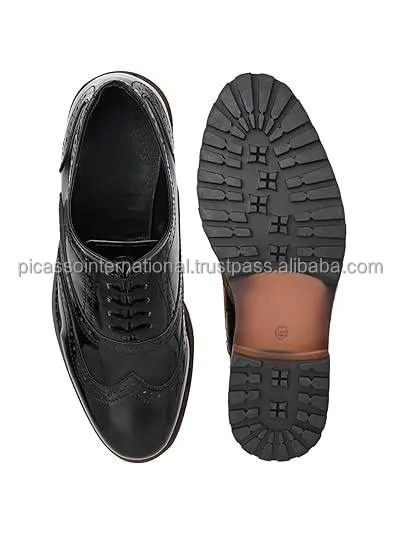 Customized Logo Top Quality Classic Design Formal Casual Office Party Wear Men's Full Grain Italian Genuine Leather Shoes