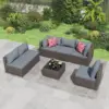 Brown base and grey cushion Color