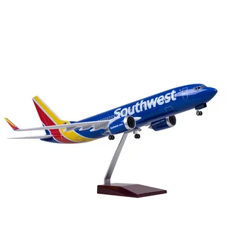Business Gift 1/85 Southwest Boeing B737 47cm Resin ABS Plane Scale Model Airplanes Aircraft Boeing 737 Aircraft Model