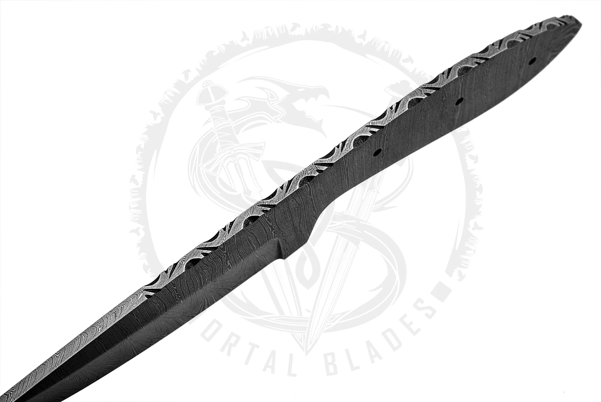 Hand Knife Blanks Handmade Damascus Steel Blank Blades For