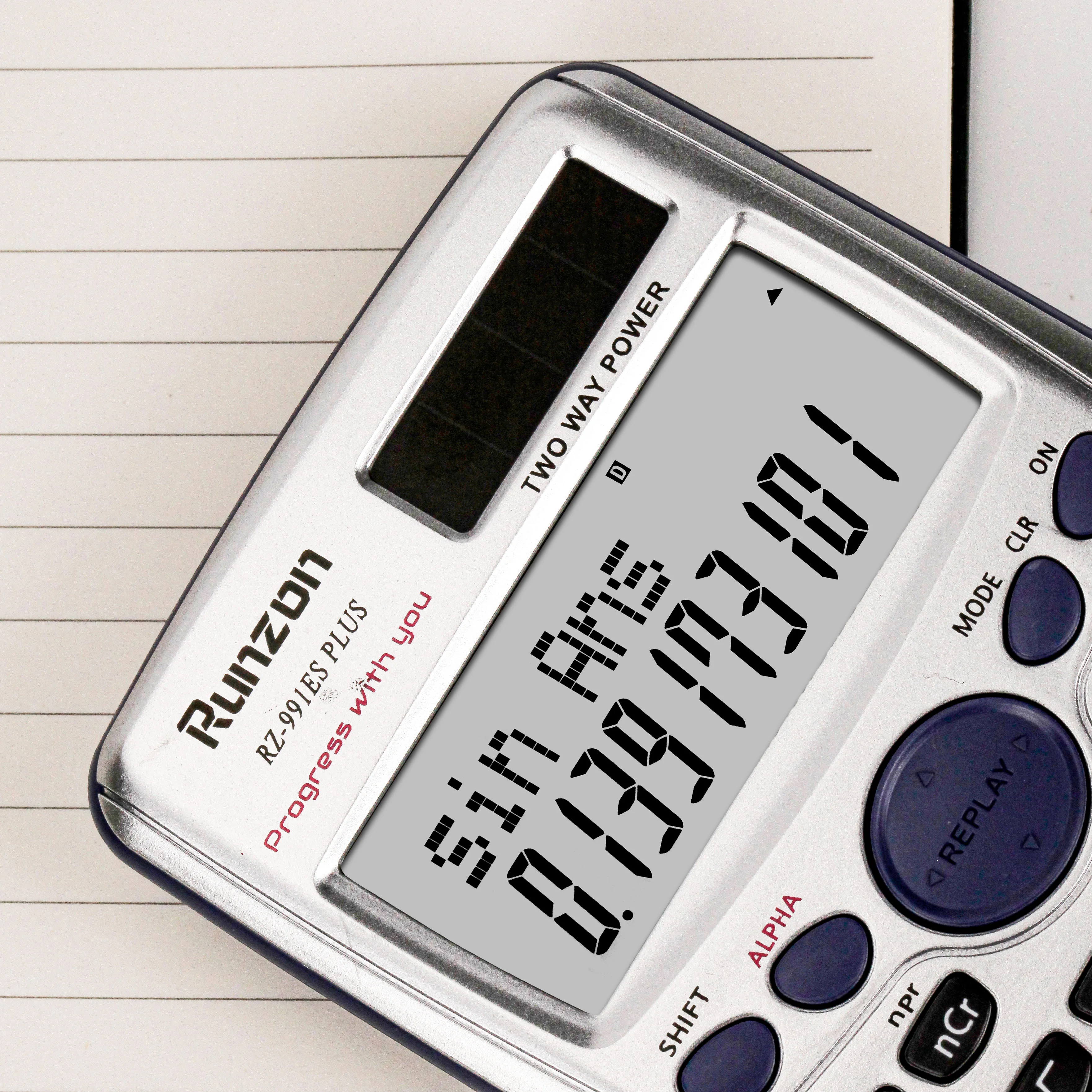 FX-991ES PLUS 240-Function High Quality Solar Rechargeable Scientific Calculator Battery Operated for Students and Office Use