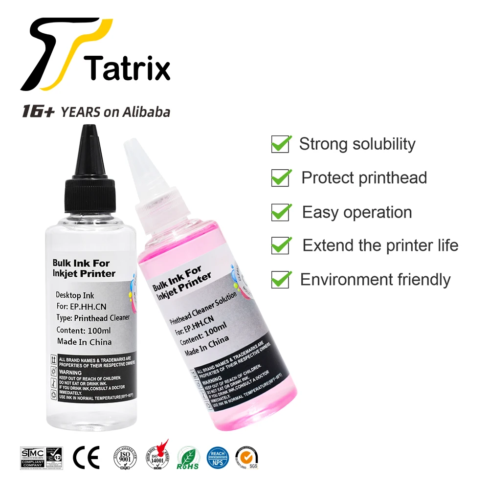 10oz Printer Head Cleaner Solution For HP, Epson, Canon, Brother, Lexmark & Dell Inkjet Printers