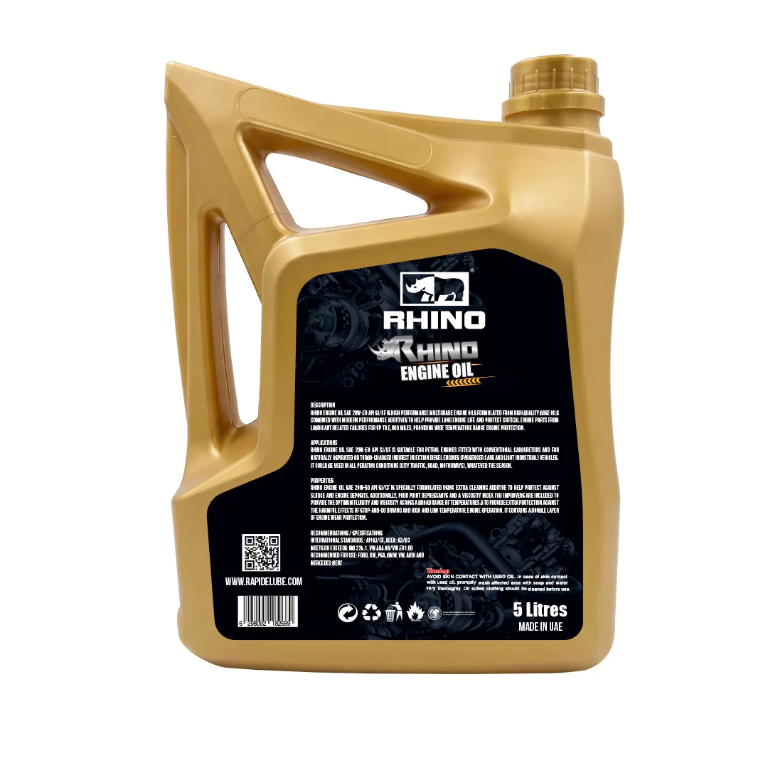 Huile Diesel Rhino Haute Performance 20W-50 CI-4/SL ACEA E7 Lubrifiant  Automobile pour Flotte Mixte Exploitation Minire et Construction|  Alibaba.com