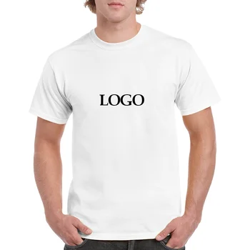 Pakistan Cheap Price 180gsm 100% Cotton Blank T-shirt Custom LOGO Printing Plain White T Shirts for Men