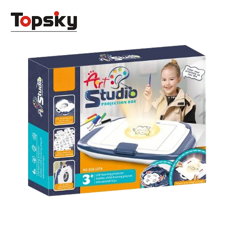 High Quality Plastic Projector Board Drawing Toys Light up Tracing Pad Painting Art Machine Board Toys for Children