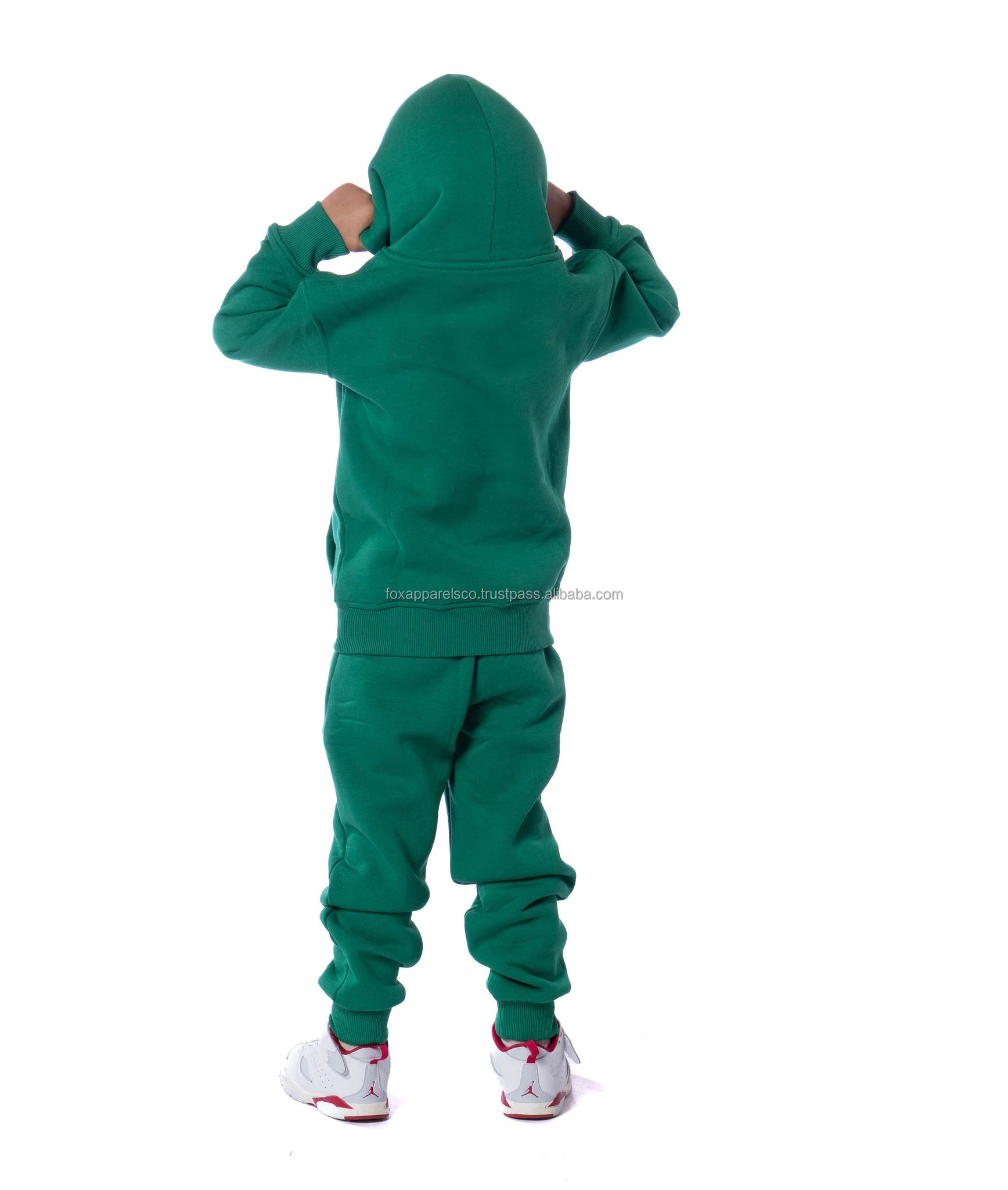 2023 Kids Boys & Toddler Green 016 Sizes Clothing Sets Hooded