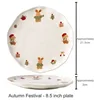 8.5" Plate (Autumn Festival)