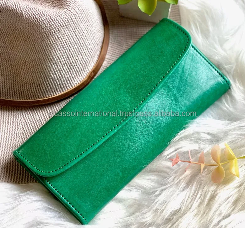 Top Selling Women's Stylish Modern Design Genuine Leather Wallet Vintage Natural Pattern Superior Quality Competitive Price