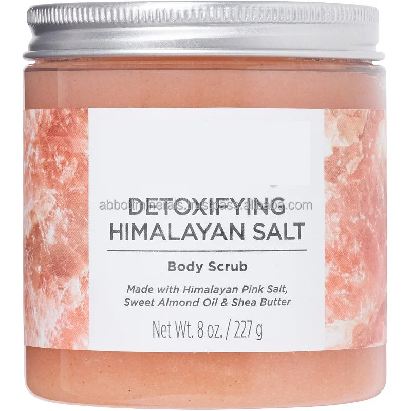 Himalayan Bath Salt Body Scrub Himalayan Salt Dead Sea Jar Crystal 450ml Exfoliator 100 Minimum