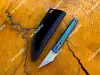 Damascus Steel & Blue Wood