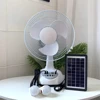 White 6000mAh battery + solar panel + 2 light bulbs