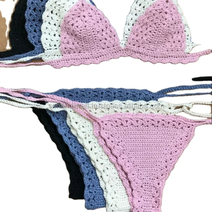 Crochet Lace Bralette Set-Crochet Bikini Pattern-Brazilian
