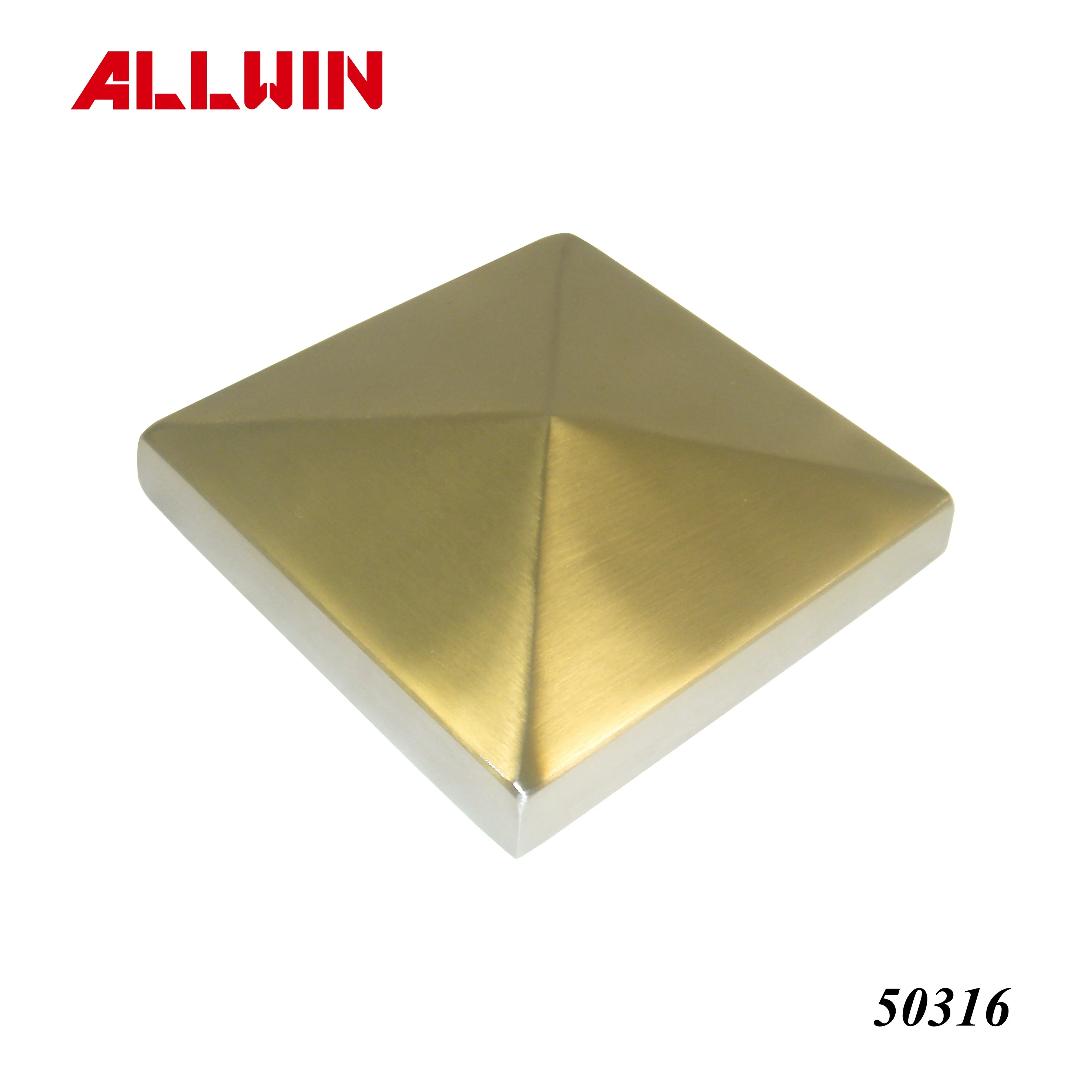 Stainless Steel Square Handrail Railing Balustarde Stair Flat End Cap Stainless Steel Railing Fittings