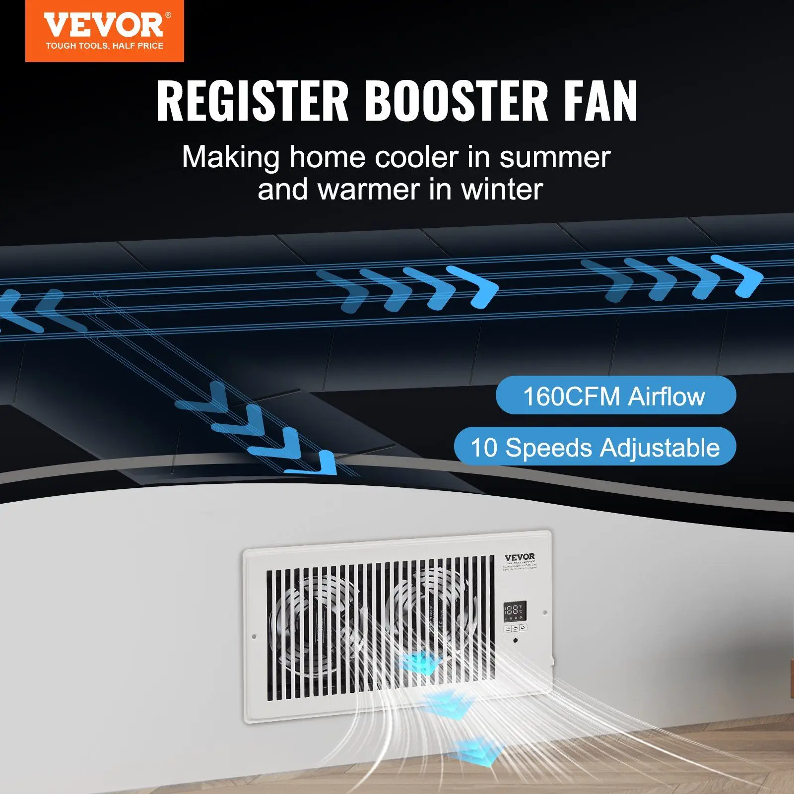 Smart Booster Fan, Wall, 25W - detail 4