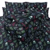 Midnight Bloom - Satin Comforter Set