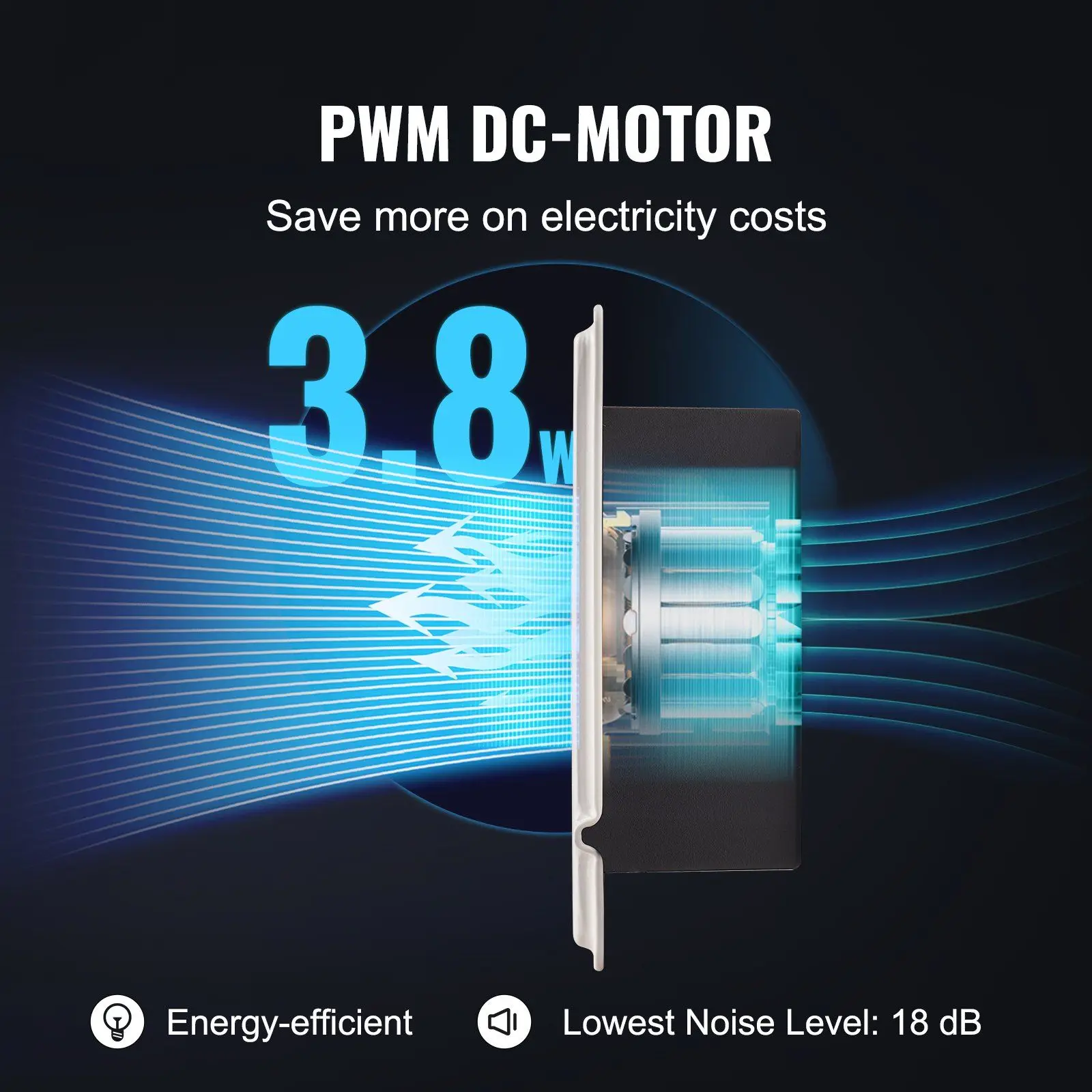 Smart Booster Fan, Wall, 25W - detail 6