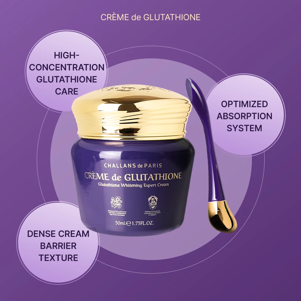 Korean Cosmetics CHALLANS De PARIS Glutathione Niacinamide Nourishing Skin Revitalizer Face Cream for All Skin Types Best Dark