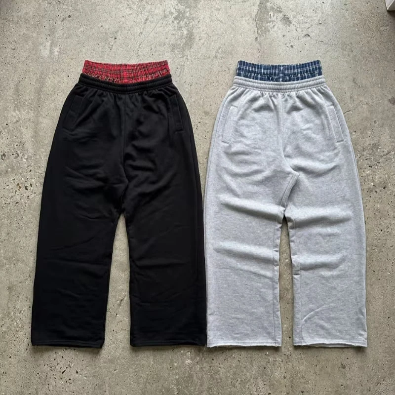 Glory Custom Double Waisted Oversized Trouser Premium Quality 100% Cotton Heavy GSM Joggers For Streetwear For Unisex