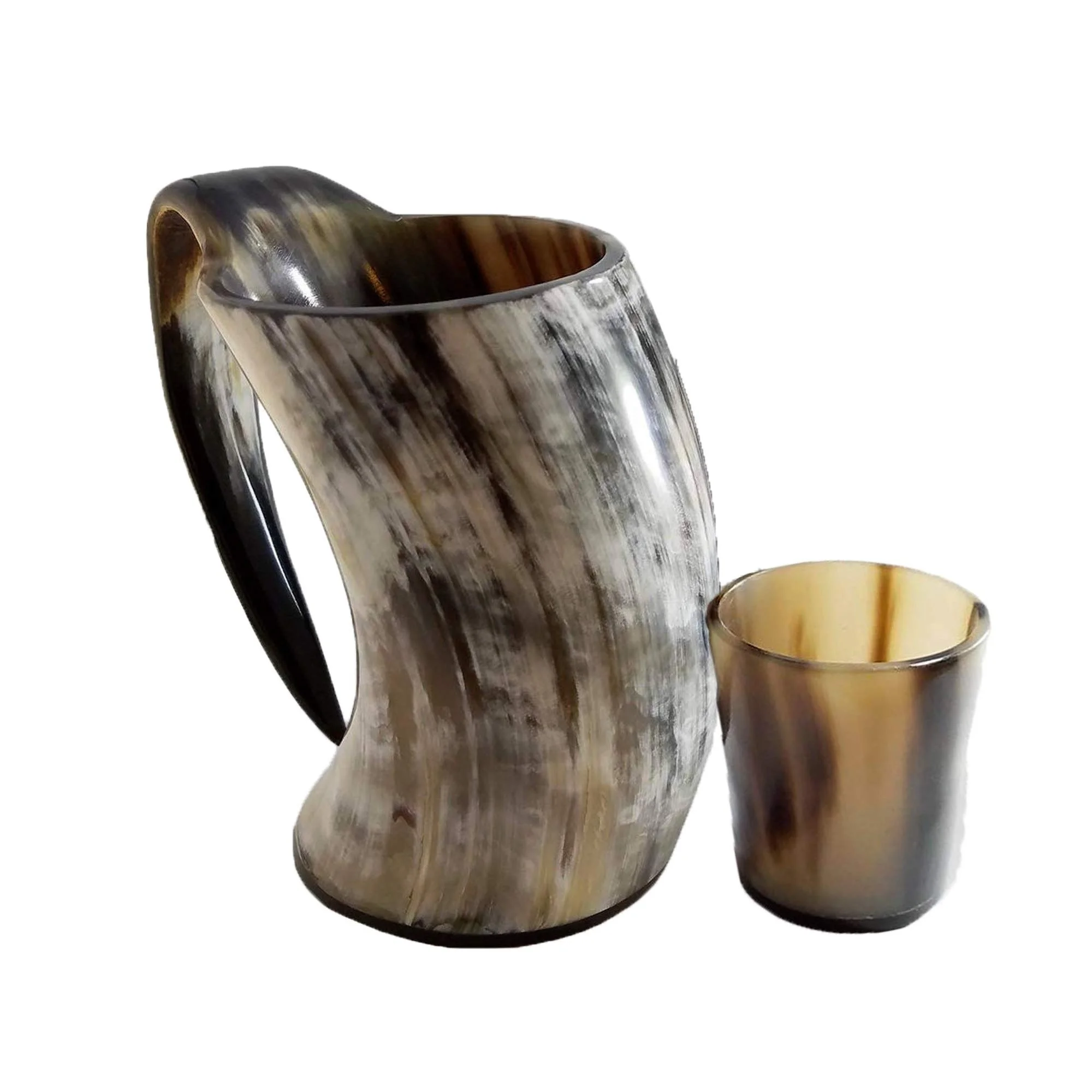 Viking Horn Drinking Mug Beer Tankard Genuine Ox Horn 16-22oz Mug Personalization Birthday & Groomsmen Gifts for Him