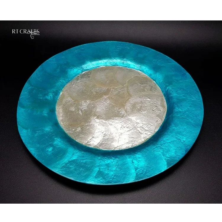 Ручной работы роскошный лоток из раковины капиз тарелки декоративная посуда столешница Декор