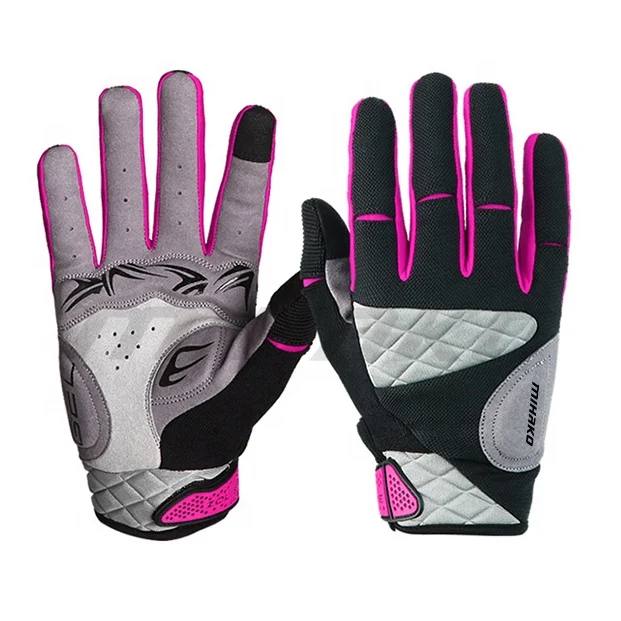 Custom Logo Printed Full-Finger Compression Sports Gloves for Racing Biking Cycling-Pro Biker Gym Fitness Hand Gloves