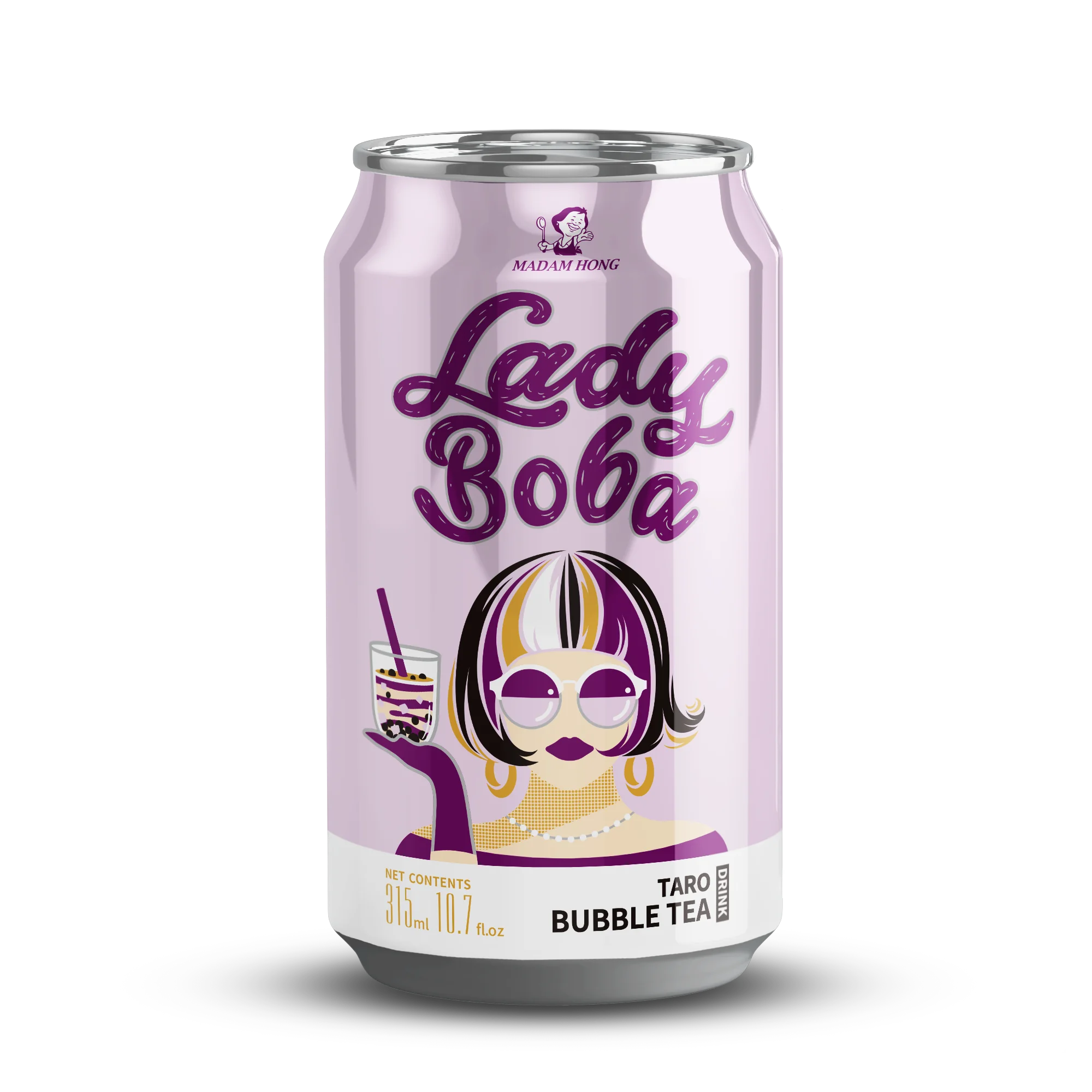 Bubble Tea chá Verde com Leite e Sagu 315ml Lady Boba - Empório