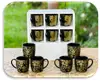 Black With Golden Flower Print
