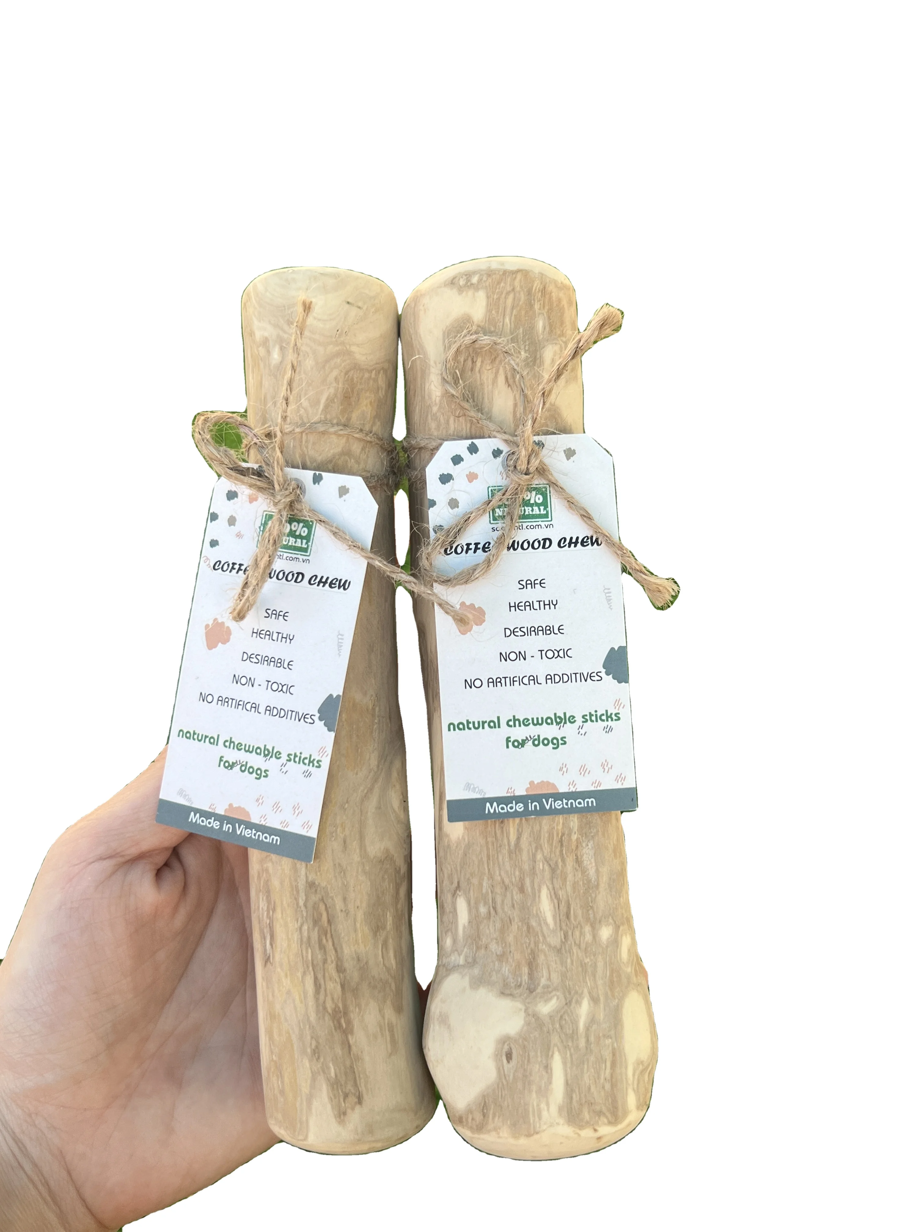 Dog Chew Bone Made From Coffee Wood,100 Handmade Product From Natural