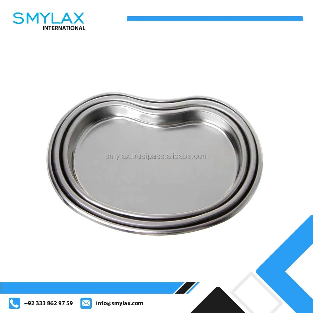 Stainless Steel Custom Logo Kidney Bowl Curved Trays Dental Tool ...