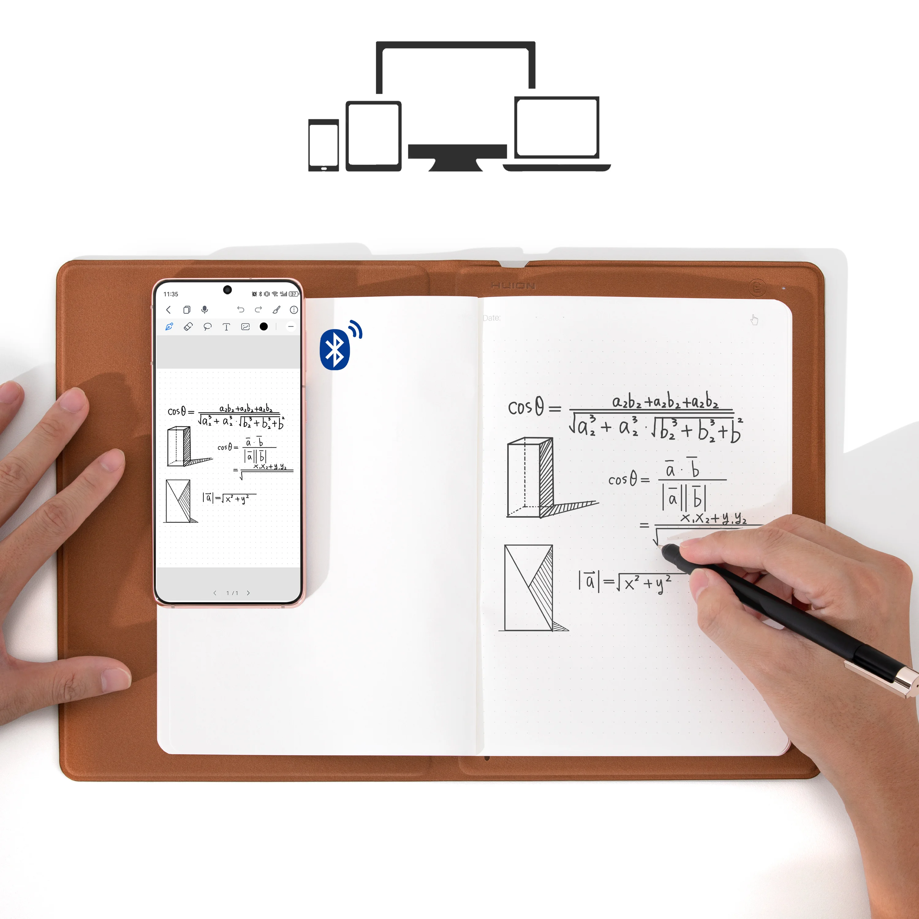 Handwritten Notes Writing Tablet Connect To Computer Newyes Smart