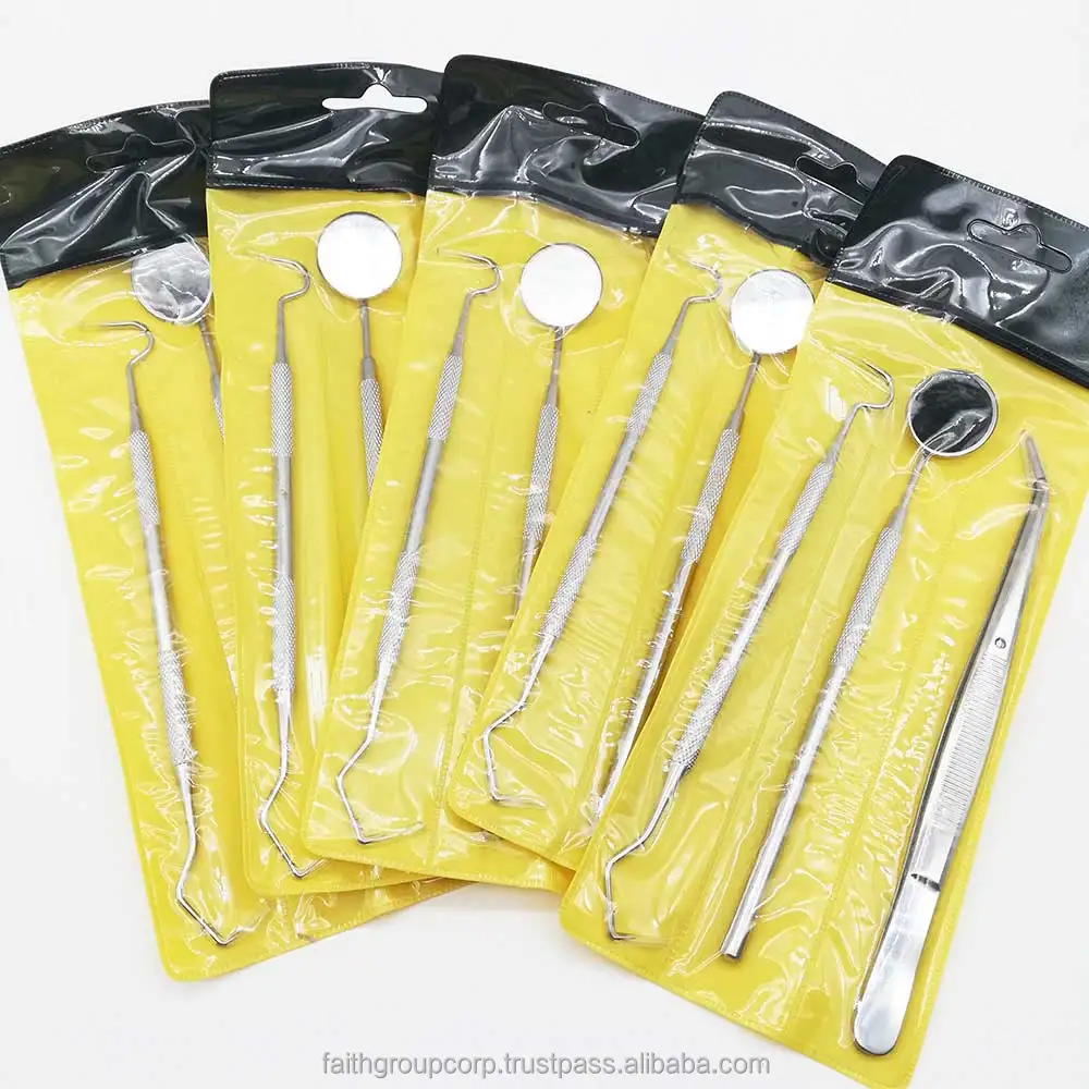 Dental Mirror Kit Dentistry Lab Mouth Mirror Dentists Pick Tool Teeth