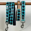 Black & Turquoise Checkered