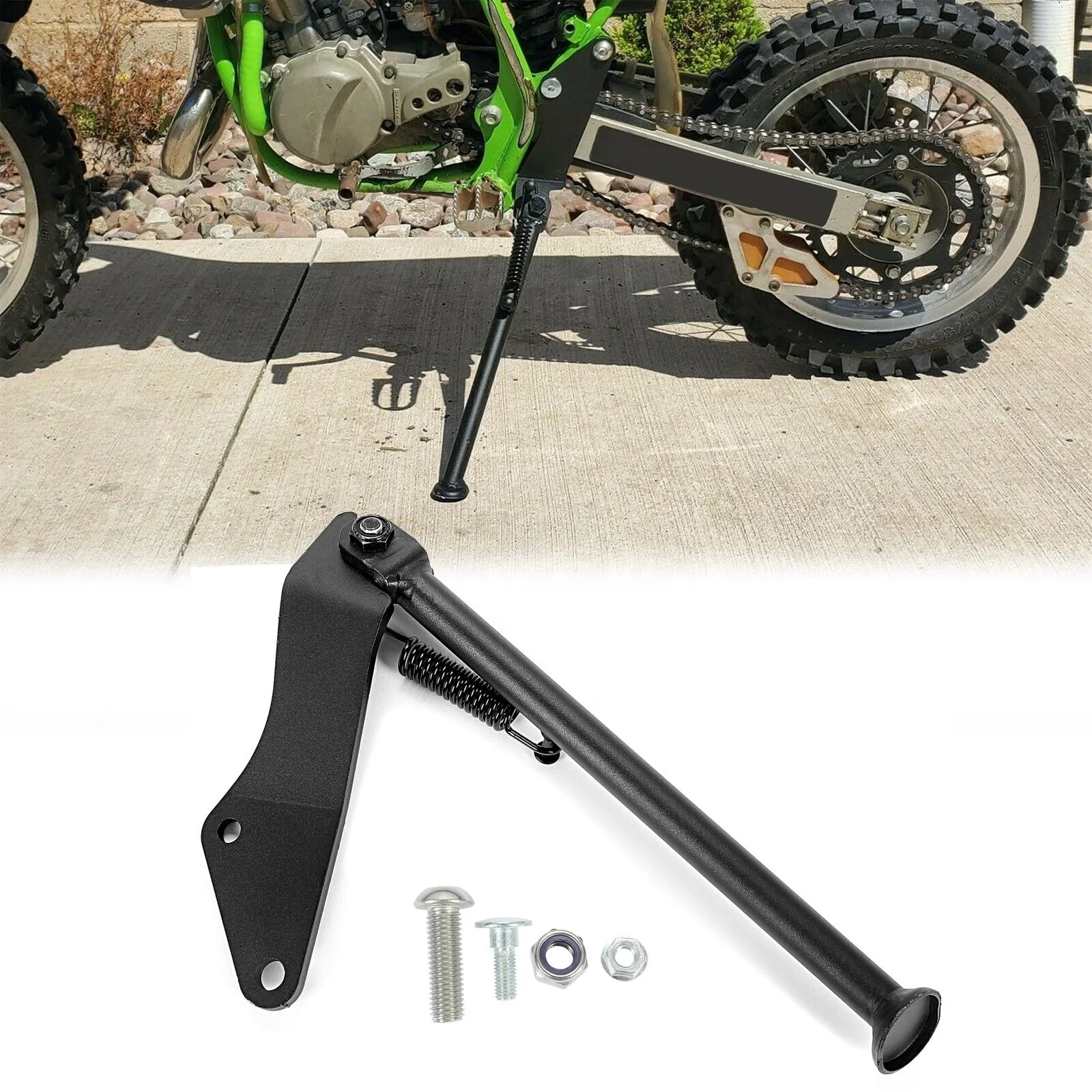 Cavalletto Anteriore in Alluminio Alzamoto con Supporti - Alza Moto Regolabile per Kawasaki Z 1000, 2003 - 2015