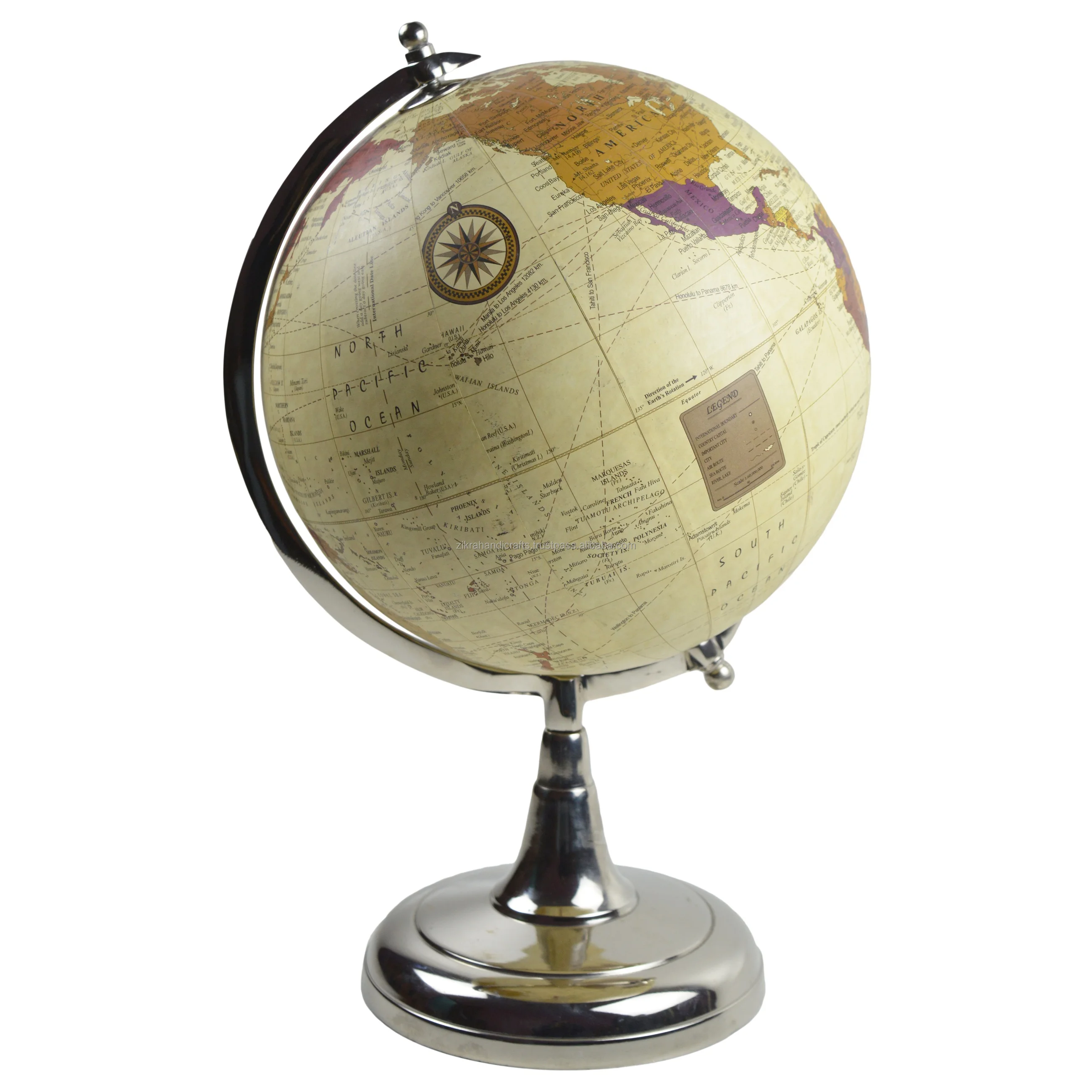 Свежий и роскошный дизайн, Карта мира, глобус с заводским дизайном, металлическая посуда, глобус для офиса, лаборатории и школы, дизайн географии