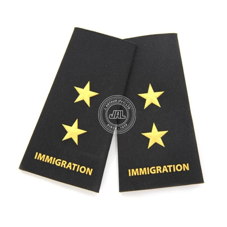 OEM Uniform Shoulder Boards Multi Stripe Epaulettes for Sale High Quality Customized Epaulettes for Online Sale
