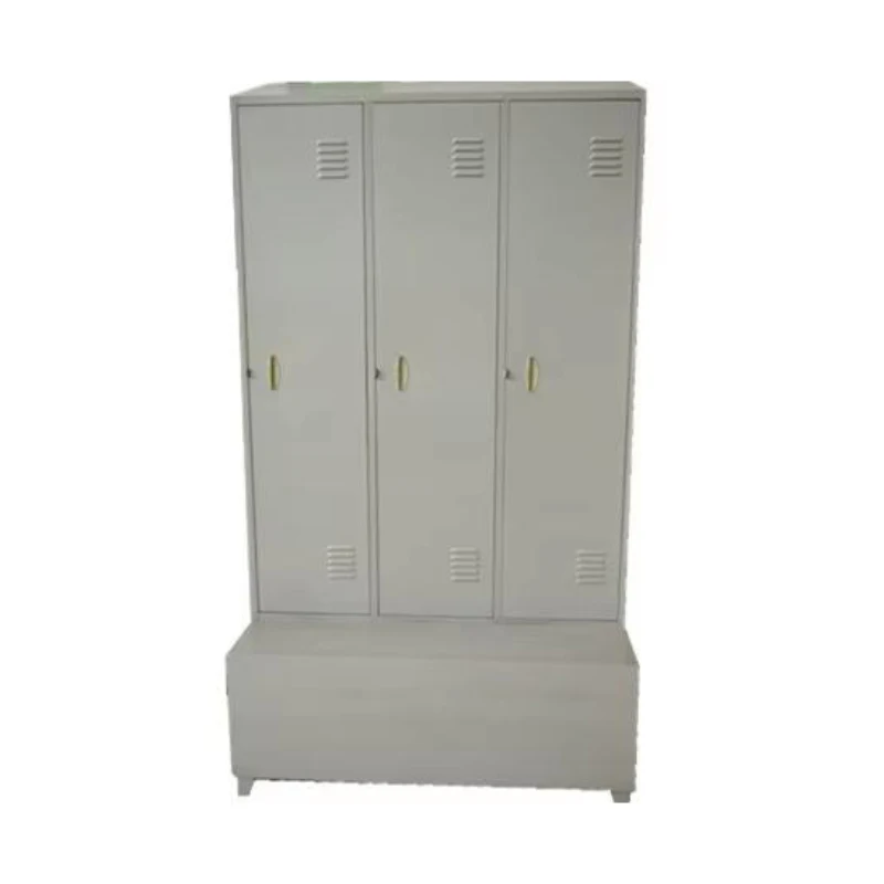 Factory customized 304 stainless steel employee lockers metal storage wardrobes