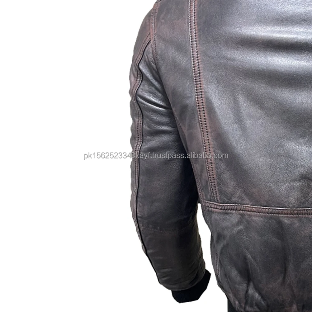 Fully Customized Genuin Leather Men Leather Jackets And Men Apparel For