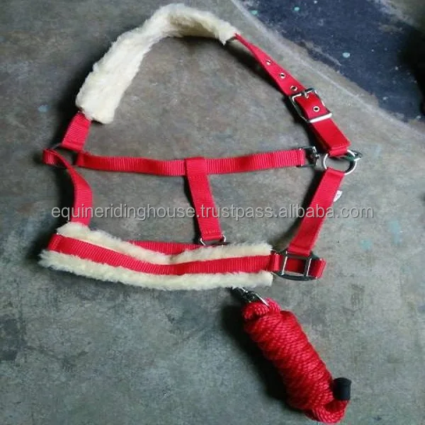 Hot Sale Horse Halter With Lead Rope High Quality Equestrian Equine Equipment Tack Wholesale