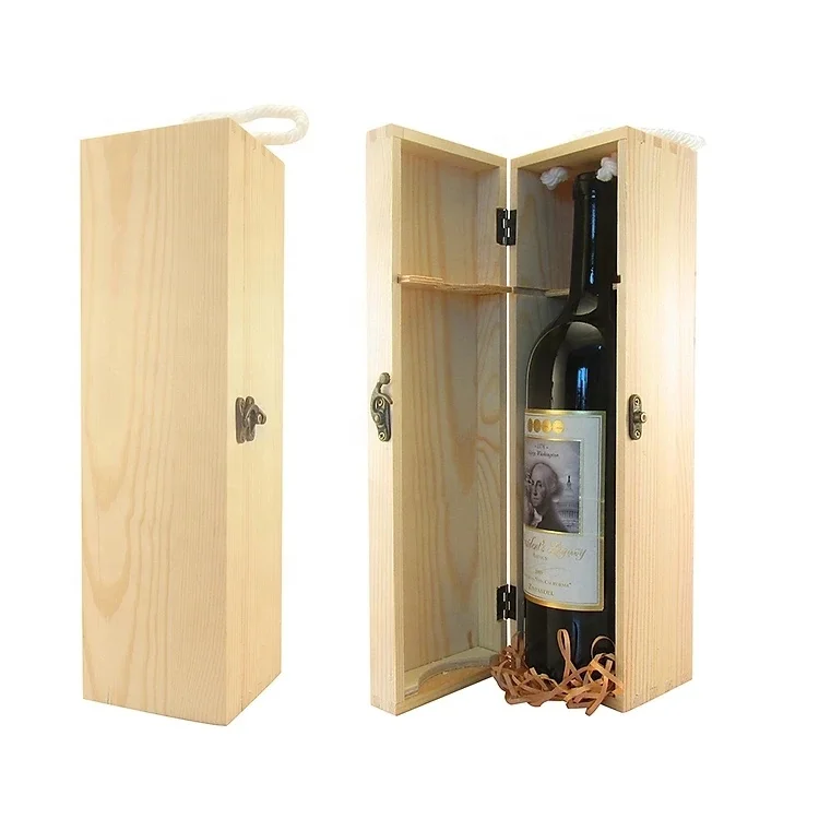 Best Price Custom Engraved Wood Storage Case Wooden Wine Box Bottle