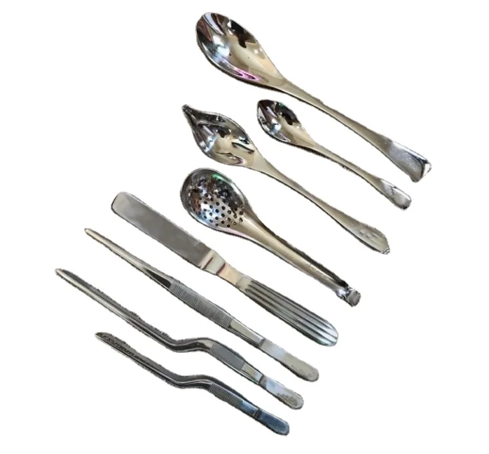 KADAX Set di 6 cucchiai lunghi in acciaio inox, cucchiai per latte, drink, gelato, longdrink, cucchiai da zucca, cucchiai da dessert, lavabili in lavastoviglie (set da 6 L 21,4 cm, argento