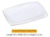 Assiette oblongue Phoenix Sing de 12 pouces