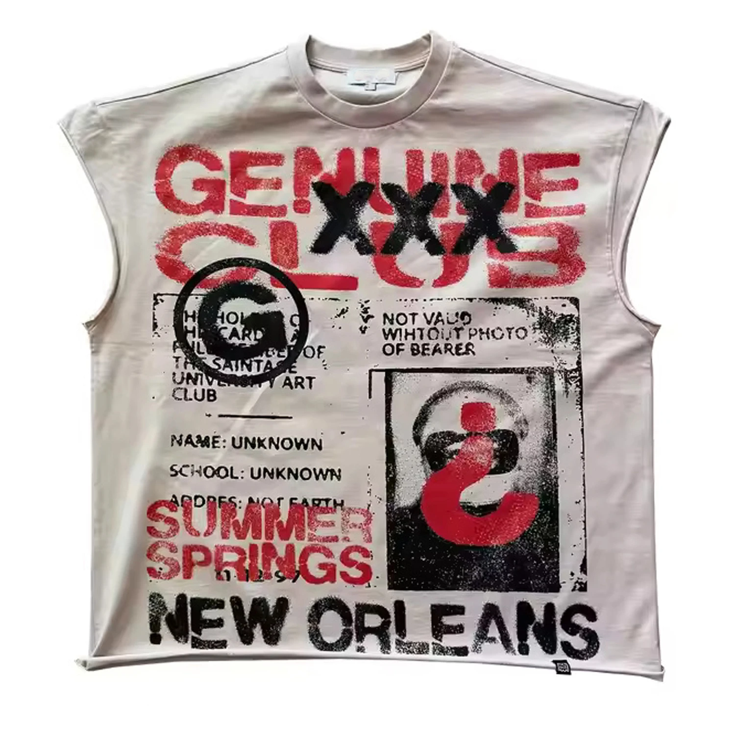 Glory 2026 Custom Sleeveless Streetwear T-Shirt 100% Cotton Heavyweight Graphic Print Unisex Tank Top Casual Wear