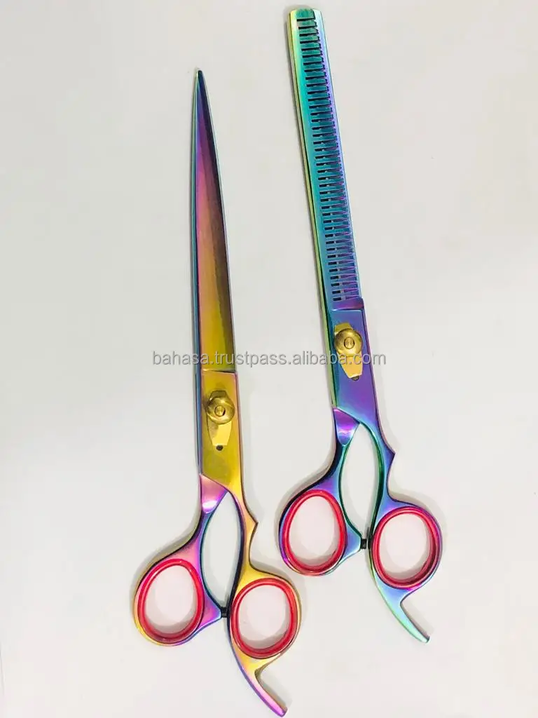 Barber Scissors Japanese Steel 6 And 6.5 Inches Hair Scissors Titan ...