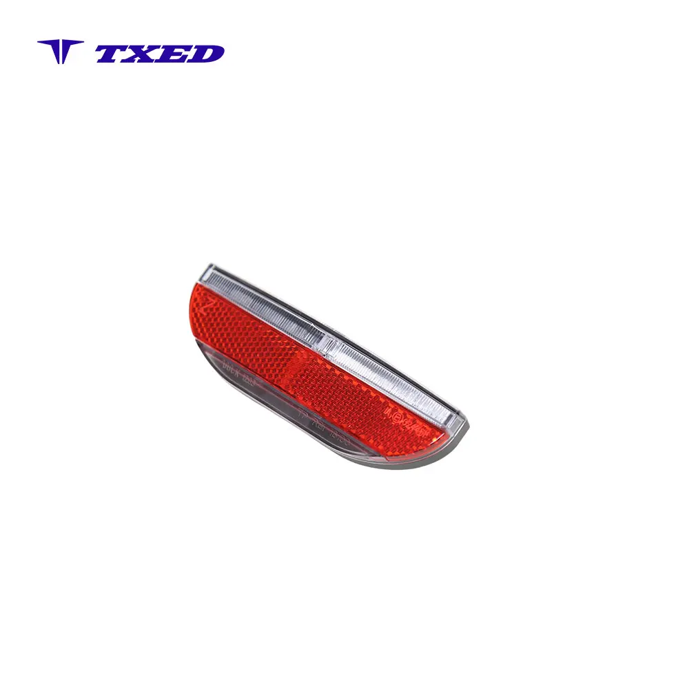 6V IPX4 Waterproof LED 80MM Hole Spacing 2M Wire On/Off Switch Bicycle Rear Light